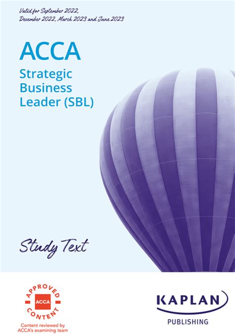 Strategic Business Leader SBL .